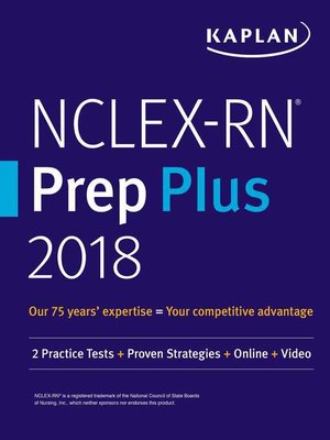 cover image of NCLEX-RN Prep Plus 2018